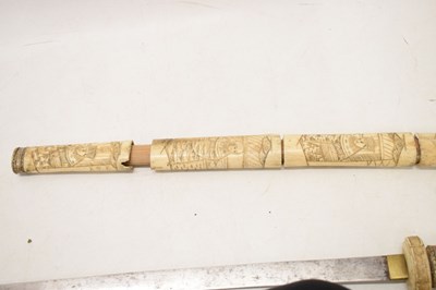 Lot Late 19th century 'bone sword'