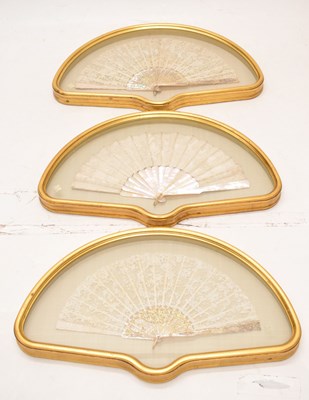 Lot 211 - Three late 19th century fans