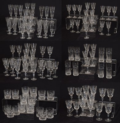 Lot 295 - Extensive suite of Stuart Crystal 'Edwardian' pattern table glass