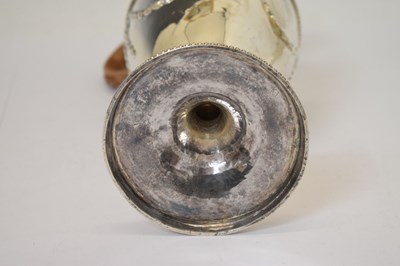 Lot Late 18th century silver claret jug