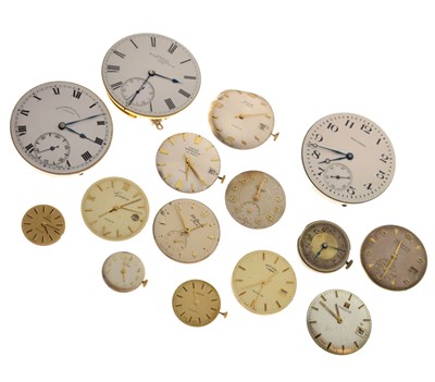 Lot 169 - Assorted pocket and wrist watch movements to include Omega and Waltham