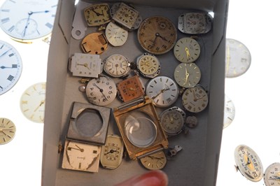 Lot 169 - Assorted pocket and wrist watch movements to include Omega and Waltham