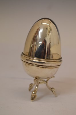 Lot Elizabeth II parcel-gilt silver limited edition surprise Easter egg