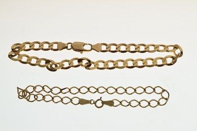 Lot 53 - Two 9ct gold curb-link bracelets