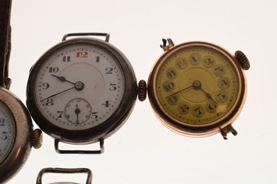 Lot 172 - First World War Trench watch and other watches