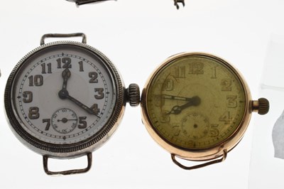 Lot 172 - First World War Trench watch and other watches