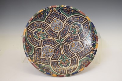 Lot 513 - North African (Moroccan) earthenware pottery dish