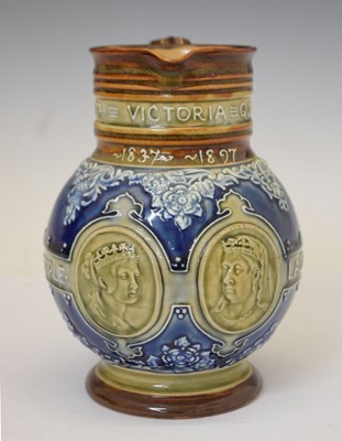 Lot 479 - Doulton Lambeth Queen Victoria diamond jubilee jug