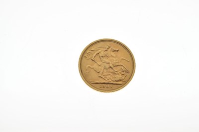 Lot 301 - Elizabeth II gold sovereign, 1967