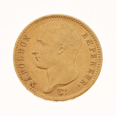 Lot 320 - French Napoleon I gold 20 francs coin, 1805