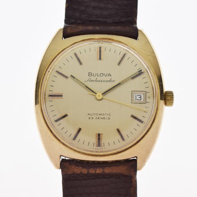 Lot 154 - Bulova - Gentleman's Ambassador 9ct gold cased wristwatch, ref. 779-1