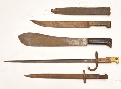 Lot 452 - French Model 1874 Gras Epée bayonet and others