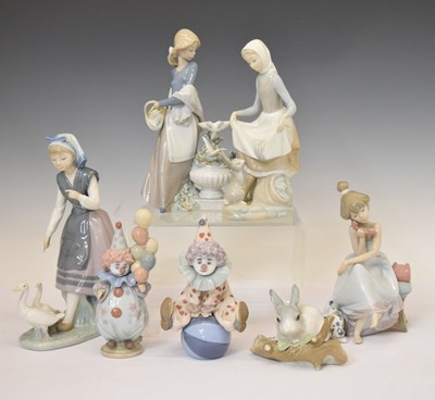 Lot 510 - Lladro - Group of seven porcelain figures