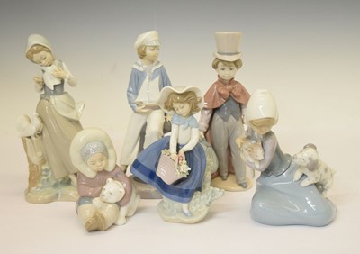 Lot 511 - Lladro - Group of six porcelain figures