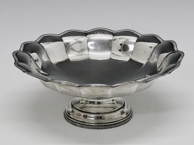 Lot 96 - George VI silver pedestal bowl
