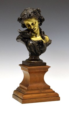 Lot 164 - After Auguste Joseph Peiffer (French, 1832-1886) - bronze bust