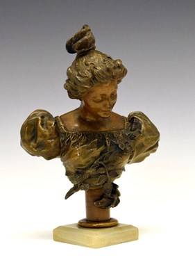 Lot 153 - Late 19th Century French bronzed spelter bust