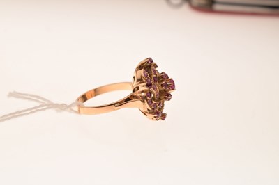 Lot 35 - Ruby cluster ring