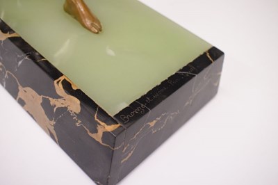 Lot 165 - Art Deco bronze figure of Diana the Huntress