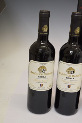 Lot 430 - Hacienda Don Herman Reserva Rioja, 2010 (x5) Baron de Barbon rioja, 2010 (x8) (13)