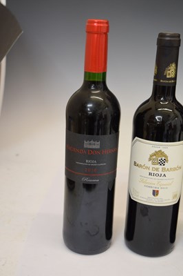 Lot 430 - Hacienda Don Herman Reserva Rioja, 2010 (x5) Baron de Barbon rioja, 2010 (x8) (13)