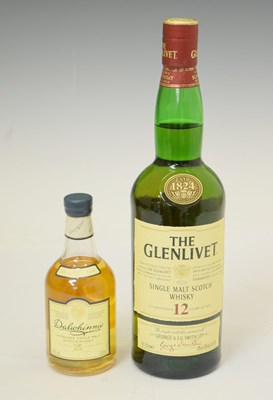 Lot 433 - Glenlivet 12 year single malt whisky and Dalwhinnie whisky (2)