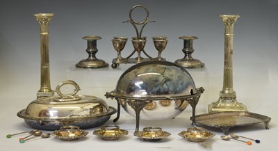 Lot 398 - Assorted antique plated wares