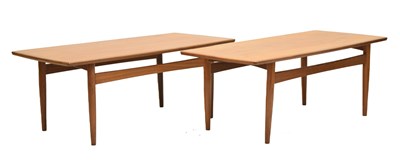 Lot 659 - Pair of teak coffee tables, in the manner of G-Plan