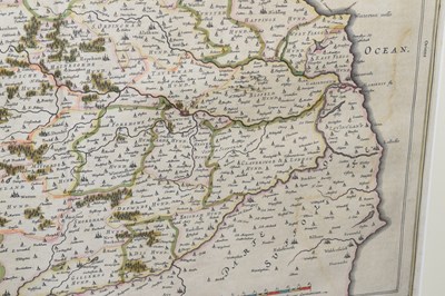 Lot 573 - Johannes Blaeu 17th century county map of Norfolk 1662