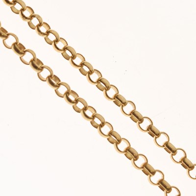 Lot 96 - 9ct gold belcher link chain