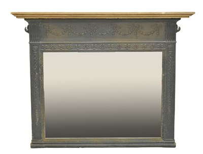 Lot 690 - Edwardian cast iron framed mirror