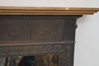 Lot 690 - Edwardian cast iron framed mirror