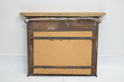 Lot 690 - Edwardian cast iron framed mirror