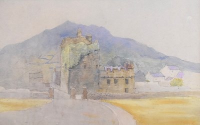 Lot 391 - Irish School, circa 1900 - Watercolour - Taaffe's Castle, County Louth