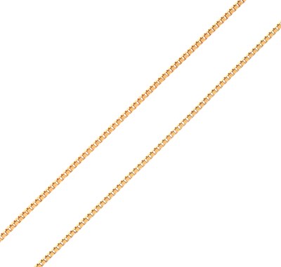 Lot 94 - 18ct yellow gold box link chain