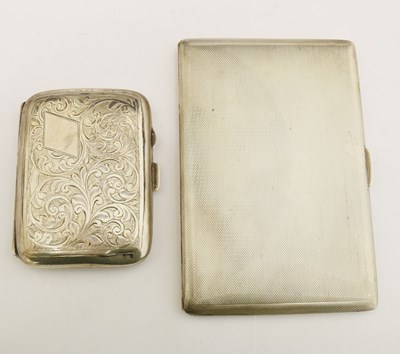 Lot 190 - Two silver cigarette cases