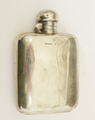 Lot 191 - Late Victorian silver hip flask