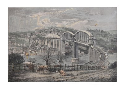 Lot 654 - 19th century hand-coloured engraved print