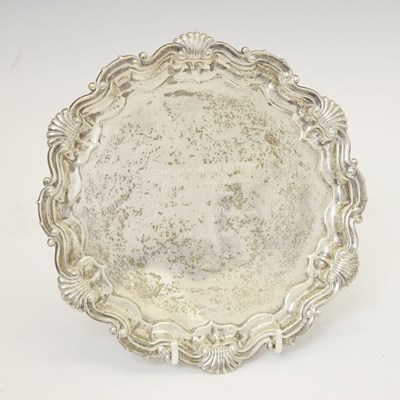 Lot 252 - George V silver salver