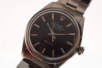Lot Rolex - Gentleman's Oyster Perpetual 'Air King' Precision stainless steel bracelet watch, ref.1002