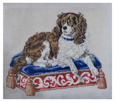 Lot 260 - Needlework of a spaniel