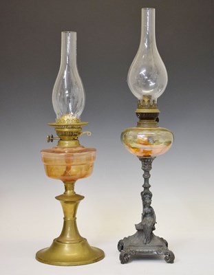 Lot 472 - Two oil lamps