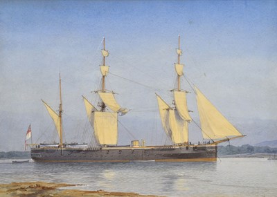 Lot 418 - William Frederick Mitchell (1845-1914) - Watercolour - 'HMS Encounter'