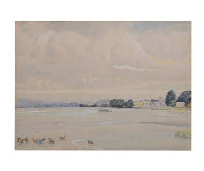 Lot 638 - Attributed to Ernest George Webb (1861-1951) - Watercolour - 'Berre Ferrars