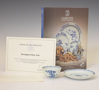 Lot 570 - Nanking cargo porcelain tea bowl and saucer