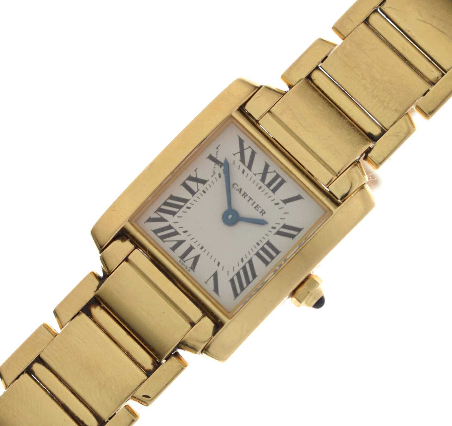 Lot 86 - Cartier - Lady's yellow metal (18K) Tank Francaise ref. 2835