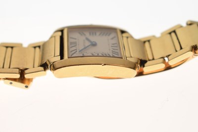 Lot Cartier - Lady's 18K gold Tank Francaise ref. 2835