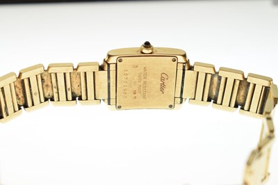 Lot Cartier - Lady's 18K gold Tank Francaise ref. 2835