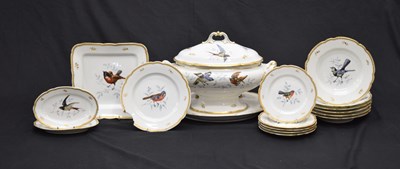 Lot 560 - 19th century Vienna porcelain dinner wares