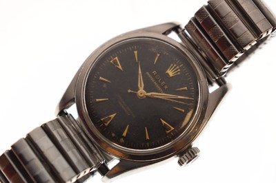 Lot 78 - Rolex - Gentleman's Oyster Perpetual chronometer stainless steel bracelet watch, ref.6084